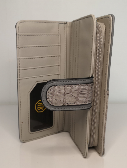 Portofel de dama din piele ecologica AB601L gri [2]