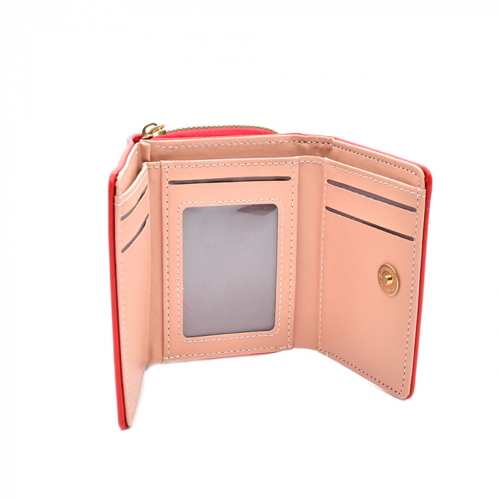 Portofel Lucy Din Piele Ecologica Rosu [2]