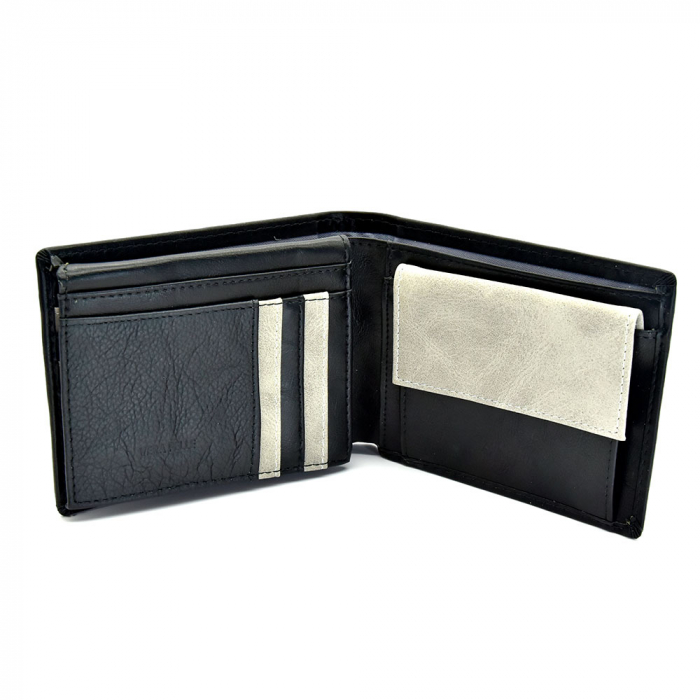 Portofel P Club Din Piele Naturala Neagra, Pentru Barbati [2]