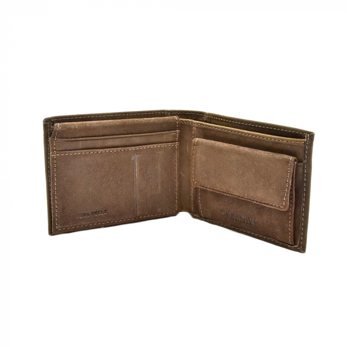 Portofel Polo Din Piele Naturala Cafeniu [2]
