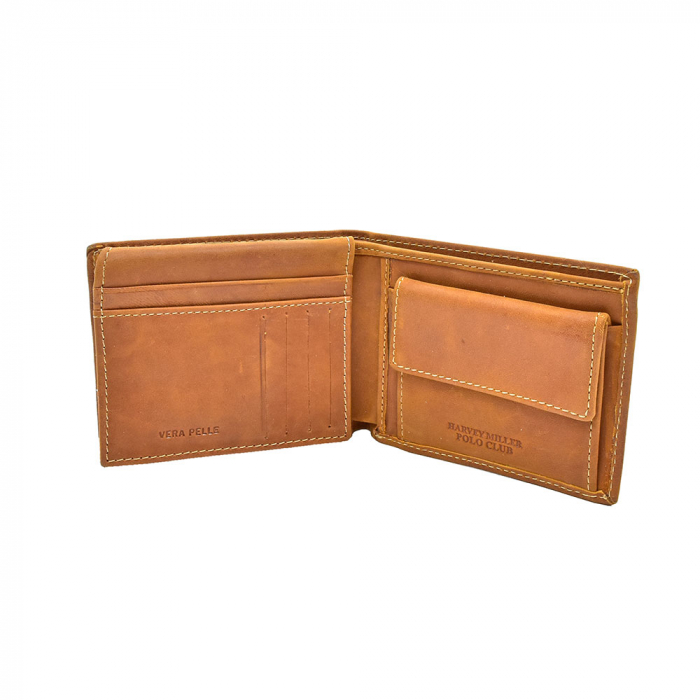 Portofel Polo Din Piele Naturala Maro [2]