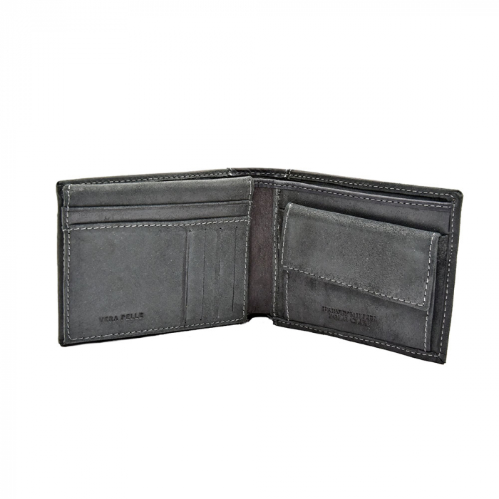 Portofel Polo Din Piele Naturala Negru [2]