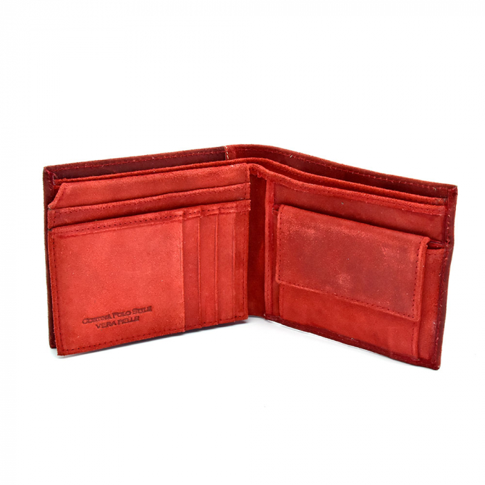 Portofel Polo Style Din Piele Naturala Visinie Pentru Barbati [2]