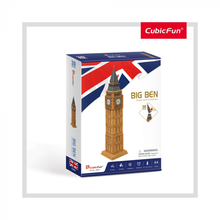 PUZZLE 3D BIG BEN (NIVEL MEDIU 44 PIESE)