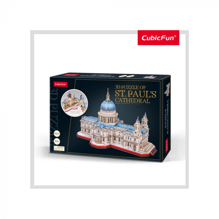 PUZZLE 3D CATEDRALA ST. PAUL (NIVEL COMPLEX 643 PIESE)