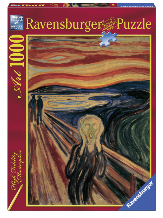 PUZZLE EDVARD MUNCH: STRIGATUL, 1000 PIESE