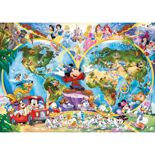 PUZZLE HARTA LUMII DISNEY, 1000 PIESE