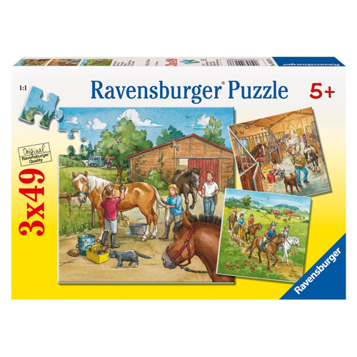 PUZZLE LUMEA CAILOR , 3x49 PIESE