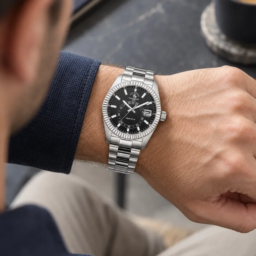 Santa Barbara Polo Legend - Ceas Barbatesc Quartz Argintiu SB.1.10598-1 [3]