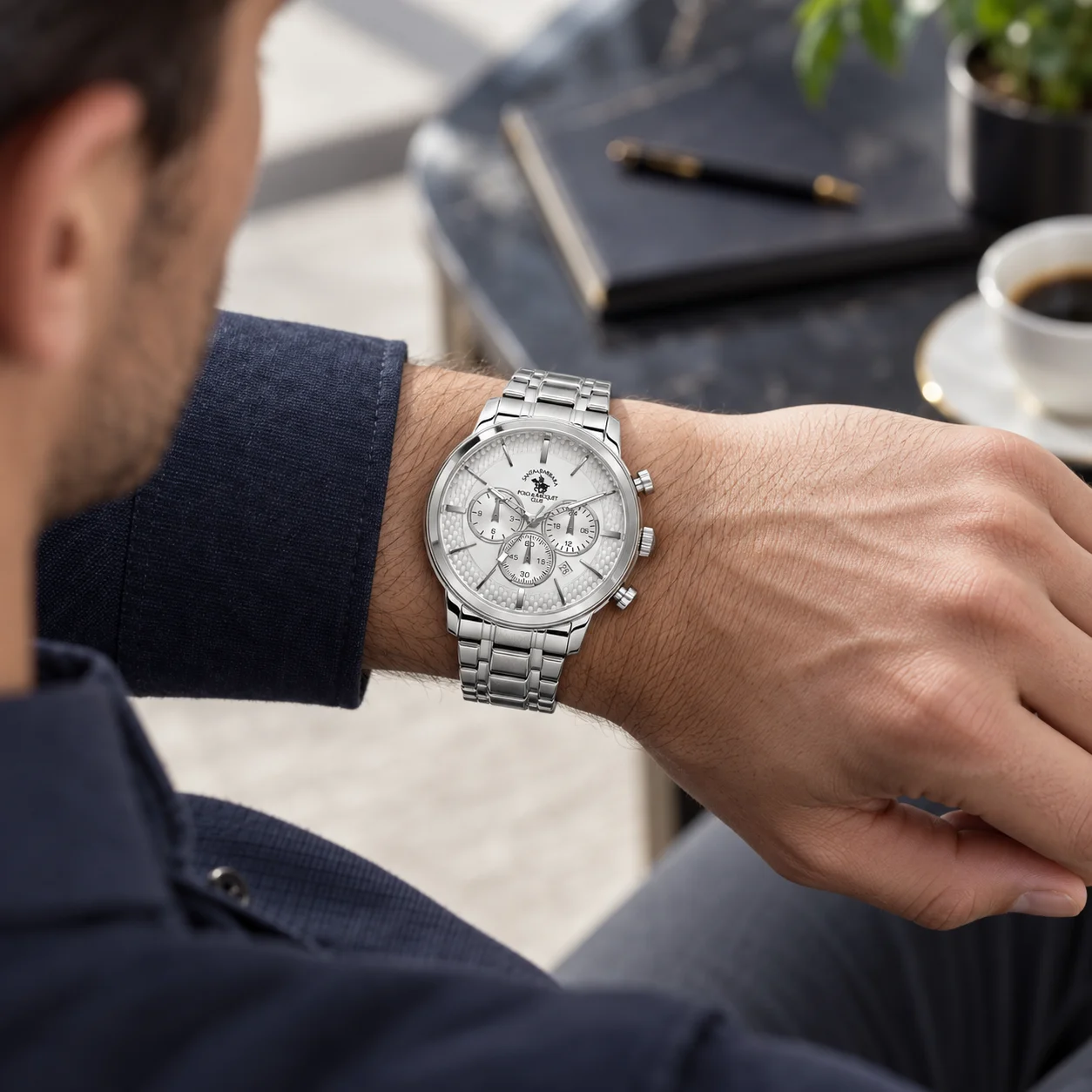 Santa Barbara Polo Legend - Ceas Barbatesc Quartz Argintiu SB.4.10046-1 [3]