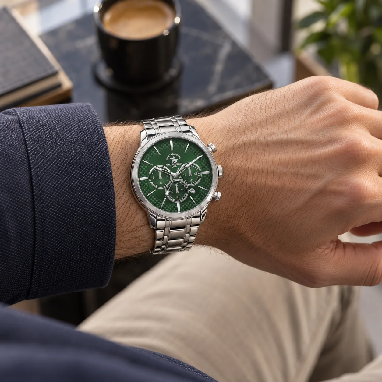 Santa Barbara Polo Legend - Ceas Barbatesc Quartz Argintiu SB.4.10046-5 [3]