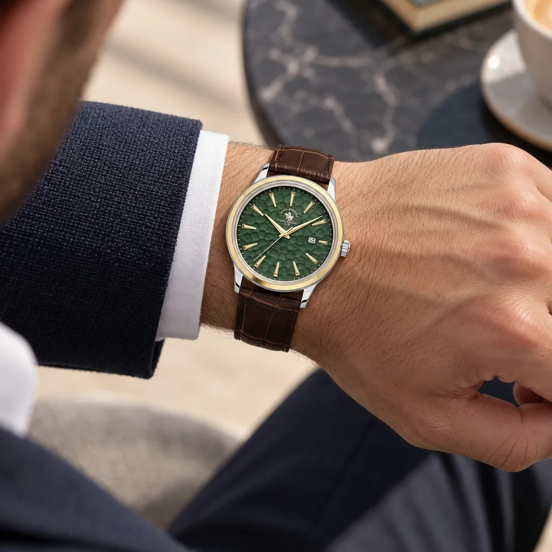 Santa Barbara Polo Noble - Ceas Barbatesc Quartz Maro SB.4.10038-4 [3]