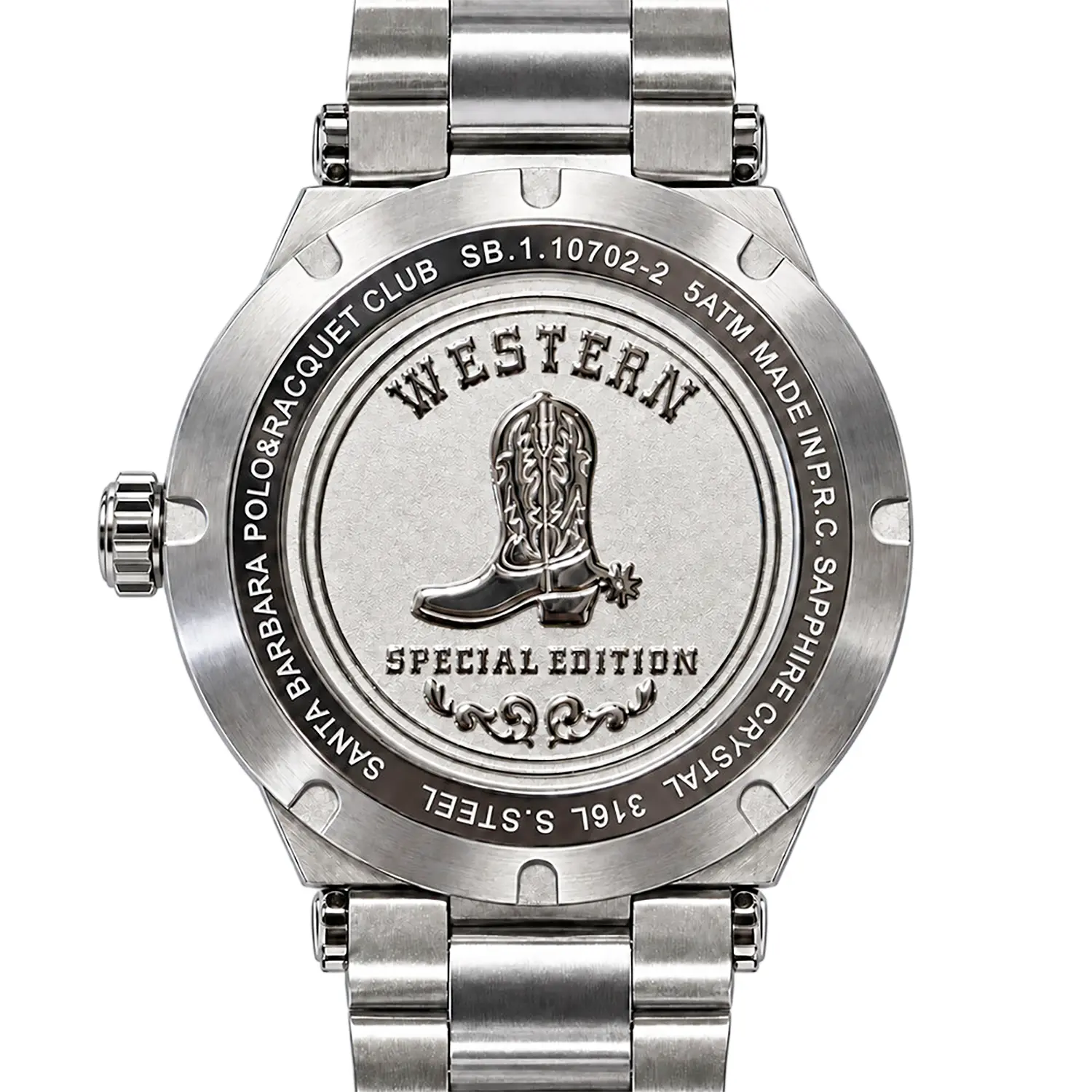 Santa Barbara Polo Western "Special Edition" - Ceas Barbatesc Automatic Argintiu SB.1.10702-2 [3]