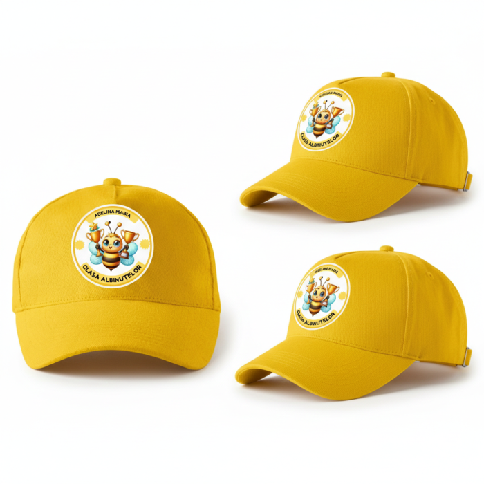 Sapca personalizata cu Albinute pentru scoala sau concursuri  ❤️ E-Cadou.com [4]