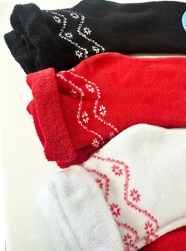 Set 4 perechi sosete flausate femei din bumbac şi elastan, Ciserom 236M [3]