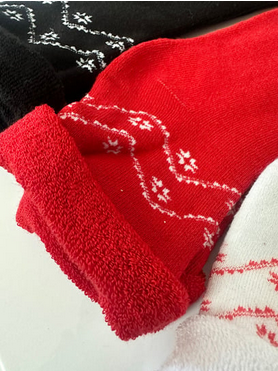 Set 4 perechi sosete flausate femei din bumbac şi elastan, Ciserom 236M [2]