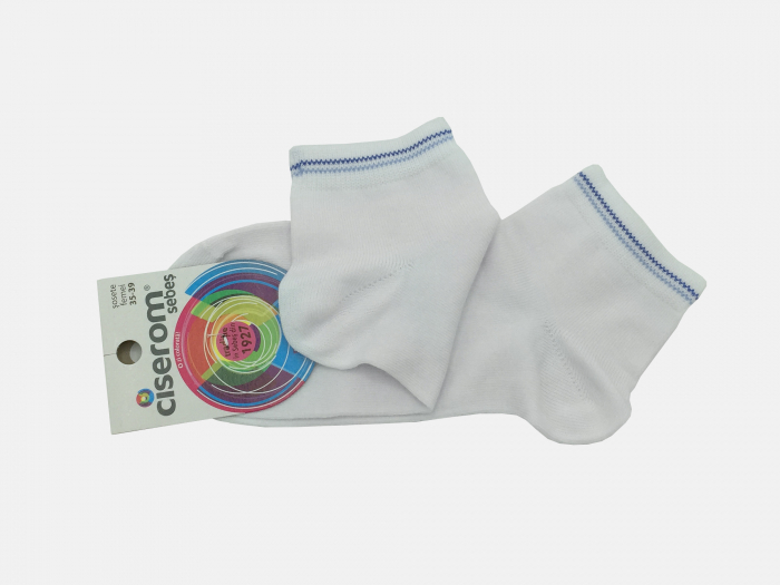 Set 4 perechi sosete femei din bumbac şi elastan, Ciserom 243 cu dungi [2]