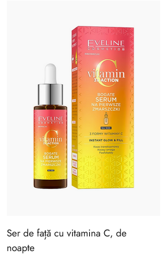 Set 5in1 Vitamin C 3X ACTION Eveline Cosmetics,  Crema de fata iluminatoare,  Cremă de față cu efect revitalizant [6]