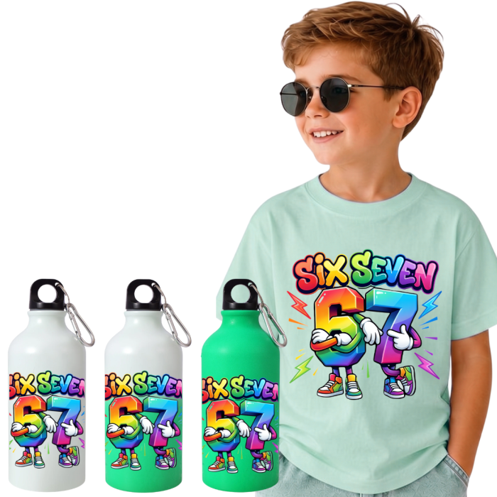 Set Back to School Tricou + Bidon de apa termosensibil la rece pentru copilul tău  SixSeven [2]