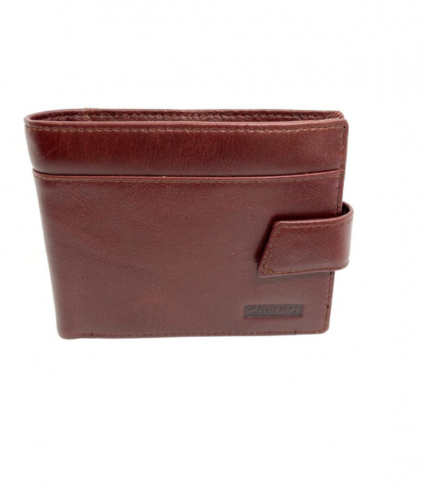 Set cadou bărbați 100% piele, Portofel și Curea de pantaloni UNO, culoare maro-roscat,F2092 [4]