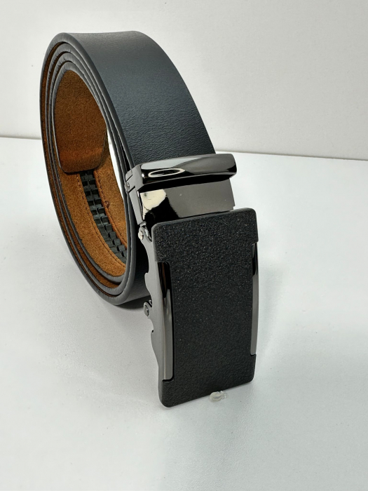 Set cadou elegant pentru barbati cu Portofel de piele si Curea automata N507 125cm [4]