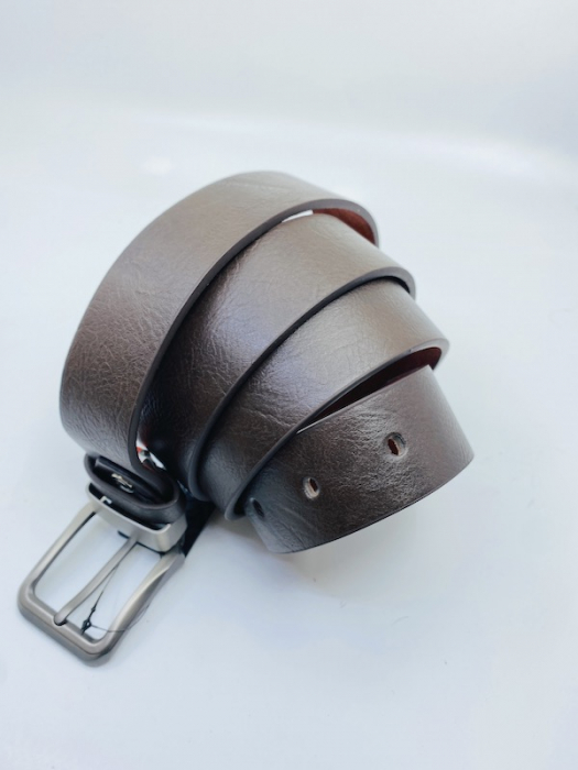 Set cadou pentru bărbați Portofel de piele și Curea maro inchis Brown A786 [4]