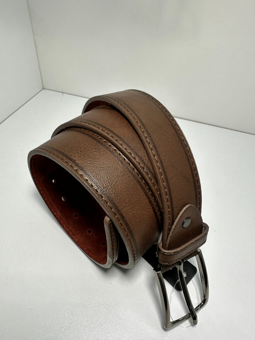 Set cadou Portofel din piele 100% si Curea piele ecologica maro inchis, LY1531_1379DB [4]