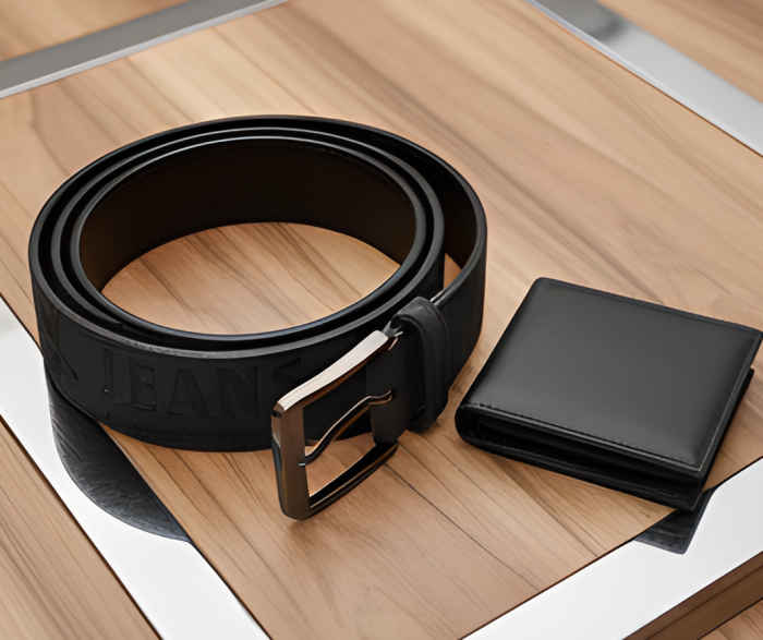 Set cadou Portofel piele si Curea piele ecologica de barbati neagra,PB-LY1114 latime curea 3.5cm, e-CADOU, latime curea 3.5cm, e-CADOU [6]