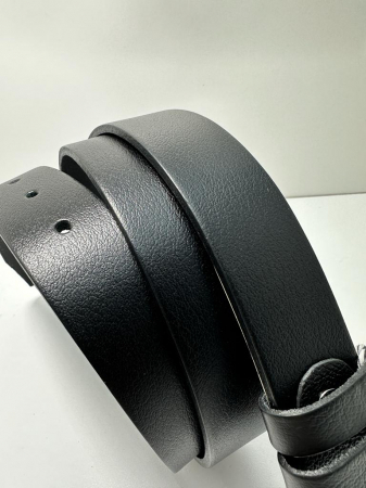 Set cadou Portofel piele si Curea piele ecologica de barbati neagra,TRI23.3015, latime curea 3cm [4]