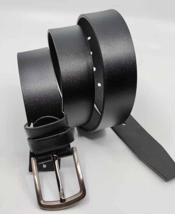 Set cadou Portofel piele si Curea piele ecologica de barbati neagra,PB-LY1113, latime curea 3.5cm [2]