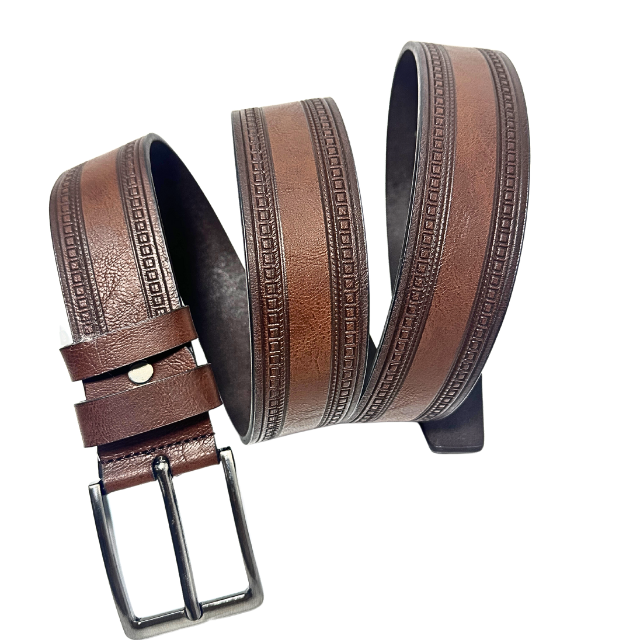 Set cadou Portofel si Curea de piele  ecologica maro , LY2778_M, latime curea 3.5cm, e-CADOU [3]