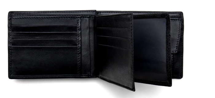 Set cadou Portofel si Curea de piele naturala de barbati culoare negru, produs in Romania, SRN_NAPPA01 [4]