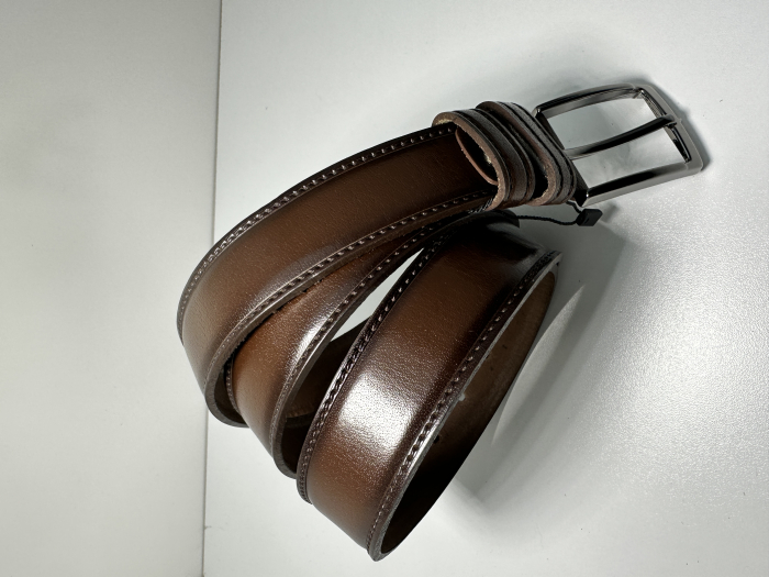 Set cadou Portofel si Curea de piele naturala de barbati maro,TRN23.3503, latime curea 3.5cm [2]