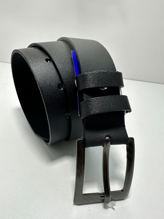 Set cadou Portofel si Curea de piele naturala de barbati negru, produs in Romania, SRN02.03 [4]