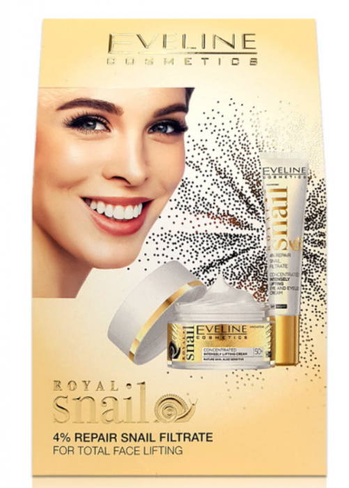 Set Eveline Cosmetics Royal Snail  crema ochi 50+ 50ml si crema de ochi [1]