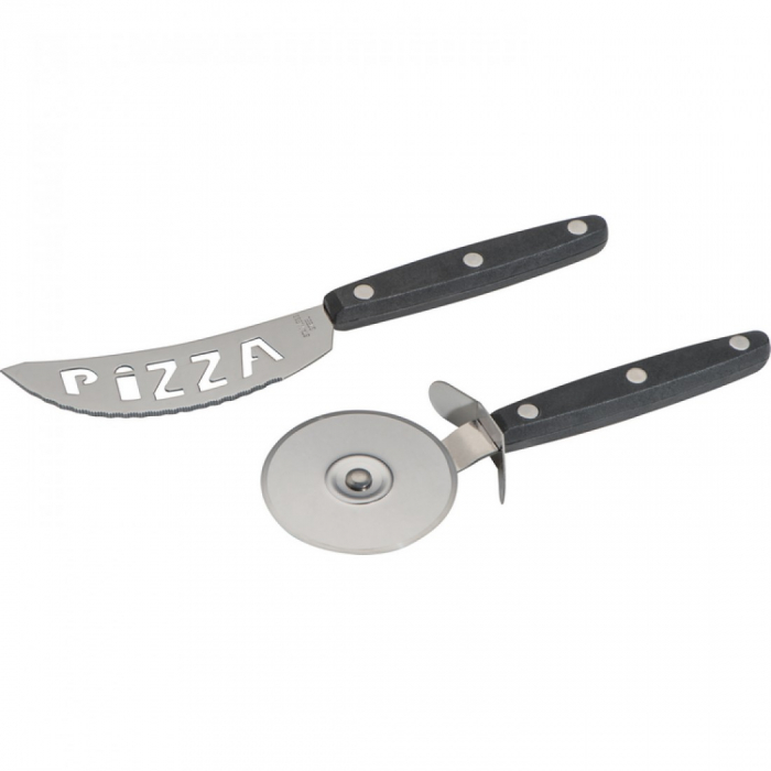 Set pizza PILATA, impachetat in cutie din carton robust, cu 2 piese din oțel inoxidabil și mâner din plastic, un cadou perfect [4]