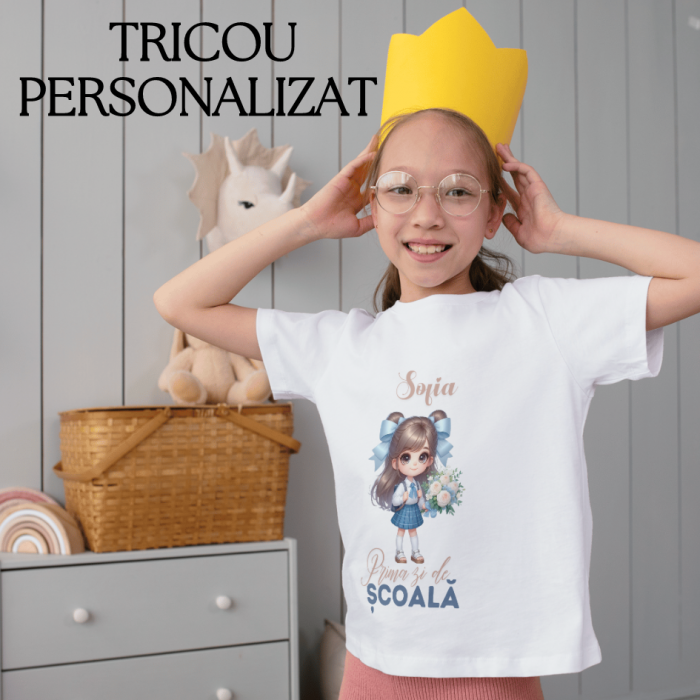 Set promotional Back to school prima zi de gradinita scoala din bumbac  Masini  Cars Nitroade ABF347 [10]