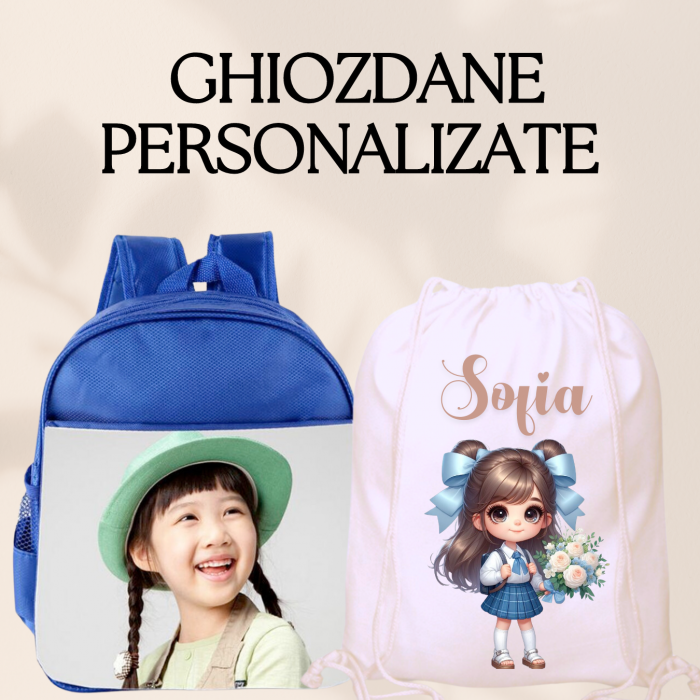 Set promotional Back to school prima zi de gradinita scoala din bumbac  fotbal ABF345 [6]