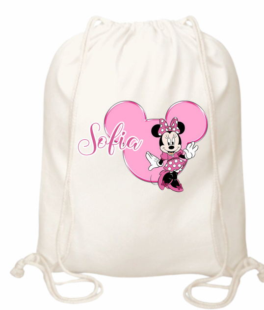 Set promotional Back to school prima zi de gradinita scoala din bumbac model Minnie  ABS335 [3]