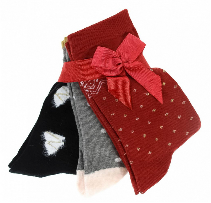 Set Sosete femei cu tematica de Craciun, 3in1, SNX7769 [2]
