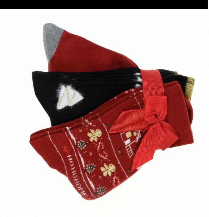 Set Sosete femei cu tematica de Craciun, 3in1, SNX7769 [7]