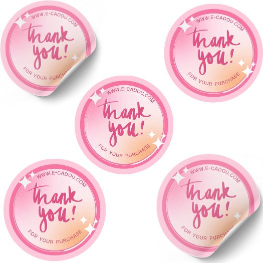 Set stickere etichete autoadezive personalizate  Thank you [2]