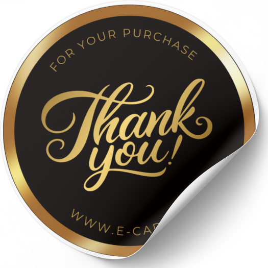 Set stickere etichete autoadezive personalizate  Thank you [1]