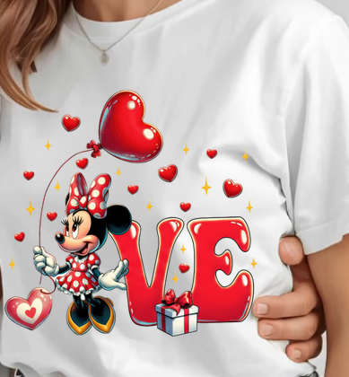 Set tricouri pentru cuplu personalizate cu imprimeu – Minnie & Mickey | Valentine’s Day ❤️ [2]