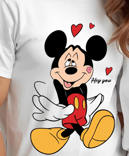 Set tricouri pentru cuplu personalizate cu imprimeu – Minnie & Mickey | Valentine’s Day ❤️ [3]