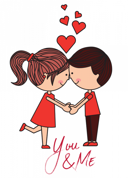 Set tricouri pentru cuplu personalizate Valentines Day VD2410 You & Me [2]