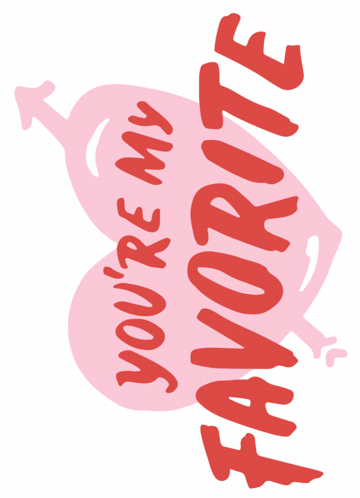 Set tricouri pentru cuplu personalizate Valentines Day VD2411 Youare my favorite [2]