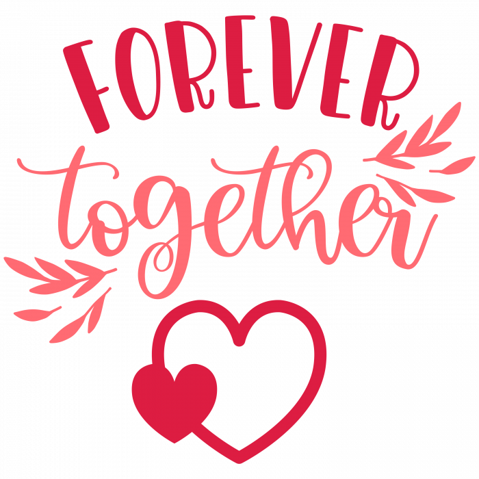 Set tricouri pentru cuplu personalizate Valentines Day VD2424 Forever together [2]