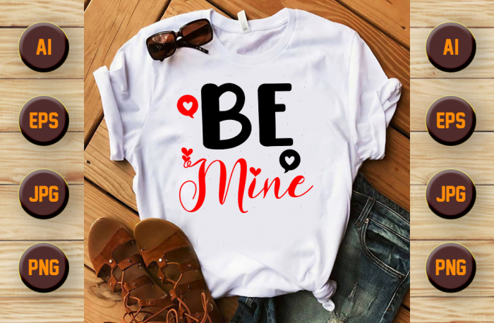 Set tricouri pentru cuplu personalizate Valentines Day VD2425 Be Mine [2]