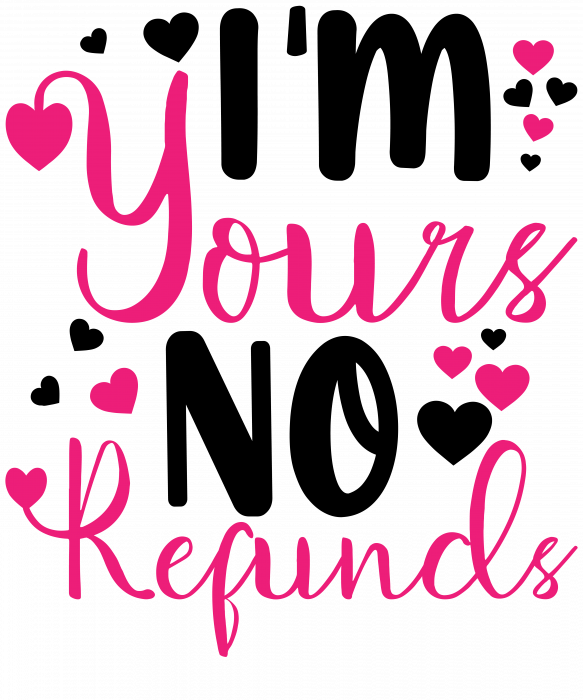 Set tricouri pentru cuplu personalizate Valentines Day VD2429 Im yours no refund [3]